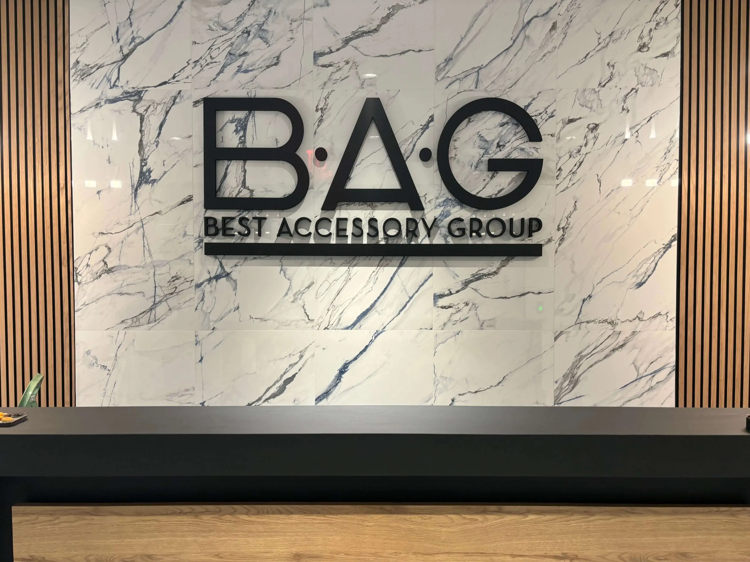 Financial District Boardroom Brushed Titanium Plaque
