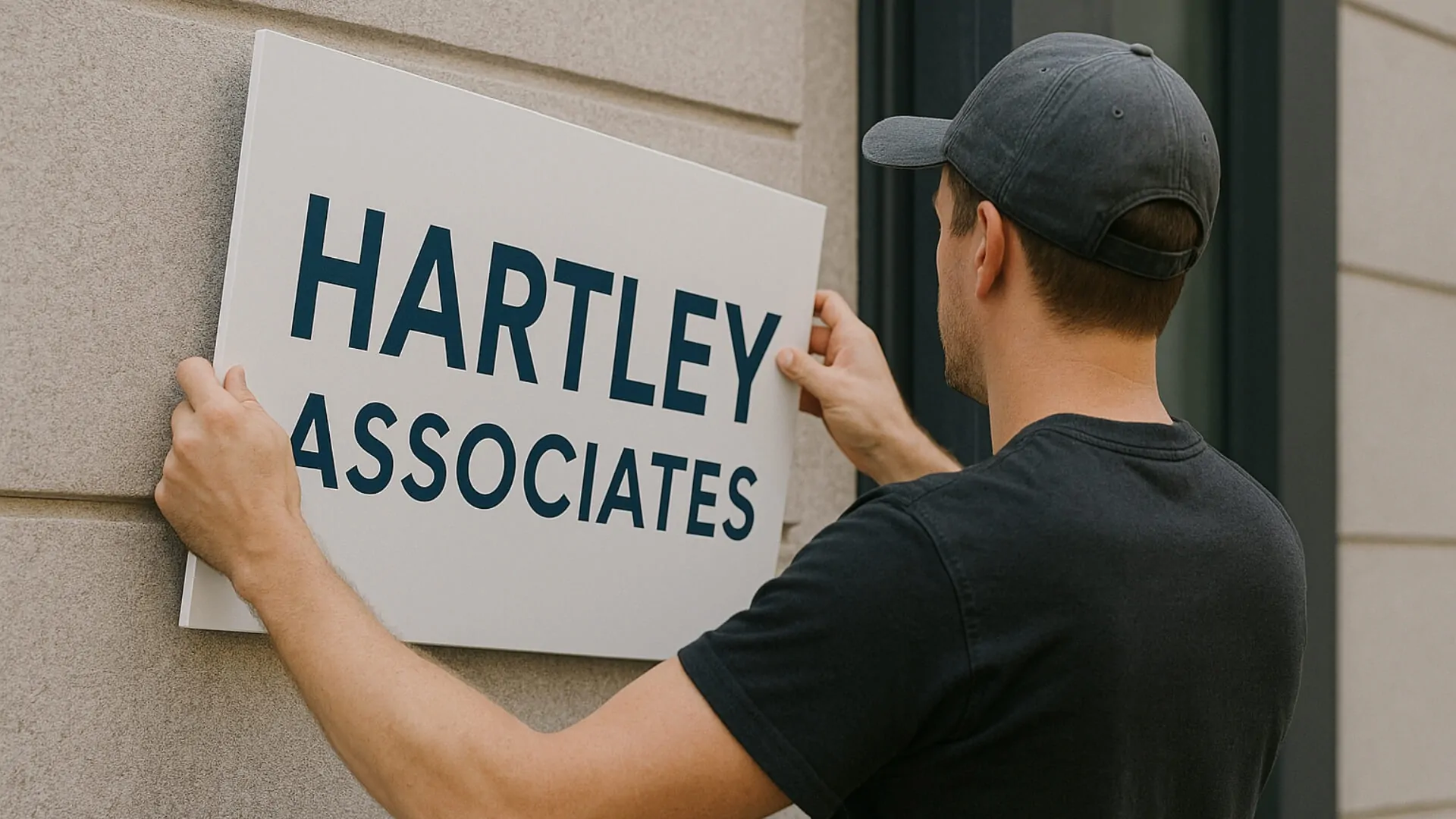 Sign removal for Hartley Associates in NYC